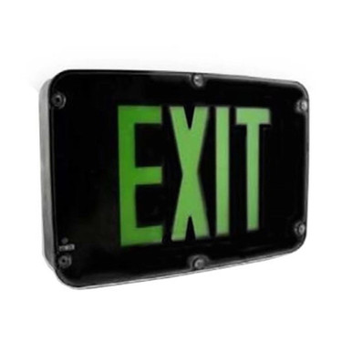 Wet location LED exIt'sign, Black, Doubl - WLTE B 2 G EL
