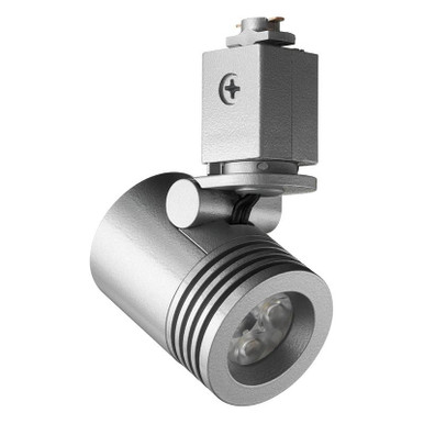 Trac 12 LED Mini-Cylinder Spotlight,Generation 2,2700K,80 CRI,Spot,Silver,Mini Cylinder Snoot Accessory - Silver