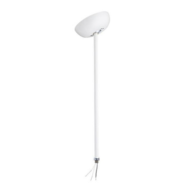 Indy - Track lighting - Pendant Stem, 18' Cable Length, White Pe - Model PSTEM 12IN BLPEN PBR