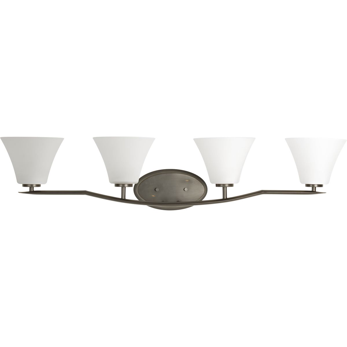 Progress Lighting Bath & Vanity Light - Bravo Collection Four-Light Bath & Vanity - Model P2007-20W