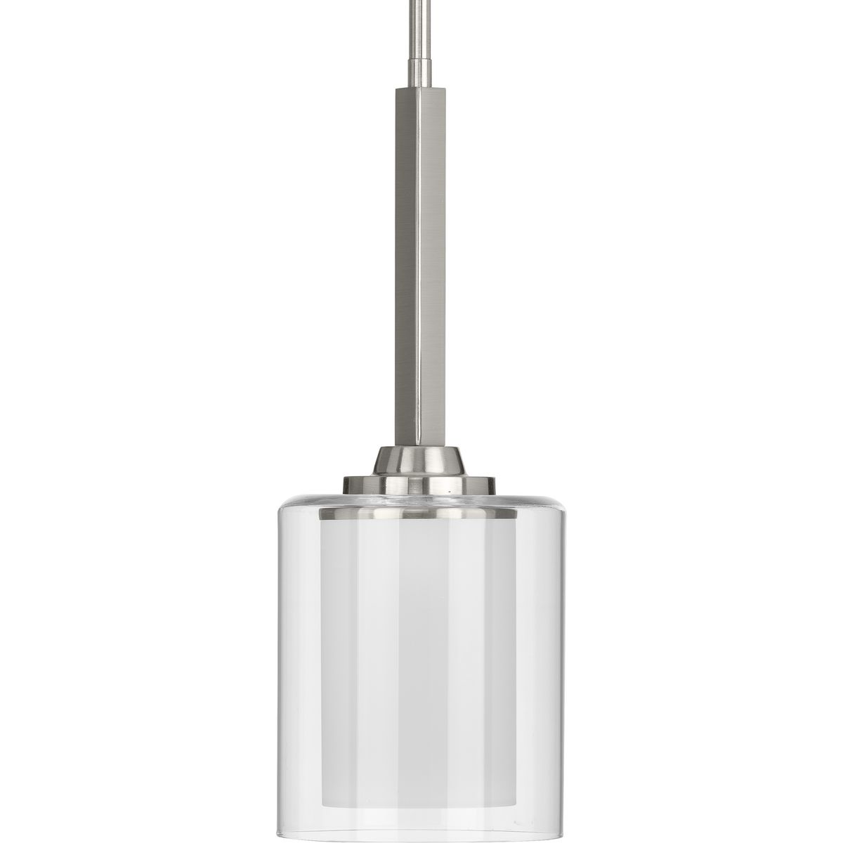 Progress Lighting Bath & Vanity Light - Avalon Collection Two-Light Brushed Nickel Alabaster Glass Traditional Bath Vanity Light - Model P3267-09