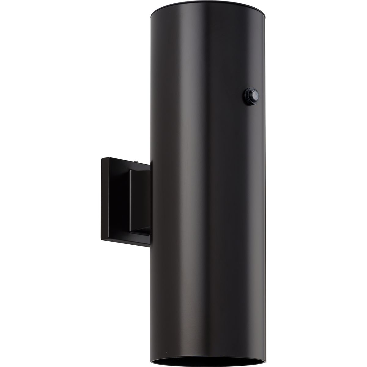 6" Antique Bronze LED Outdoor Aluminum Up/Down Wall Mount Cylinder with Photocell - Wet Location Listed