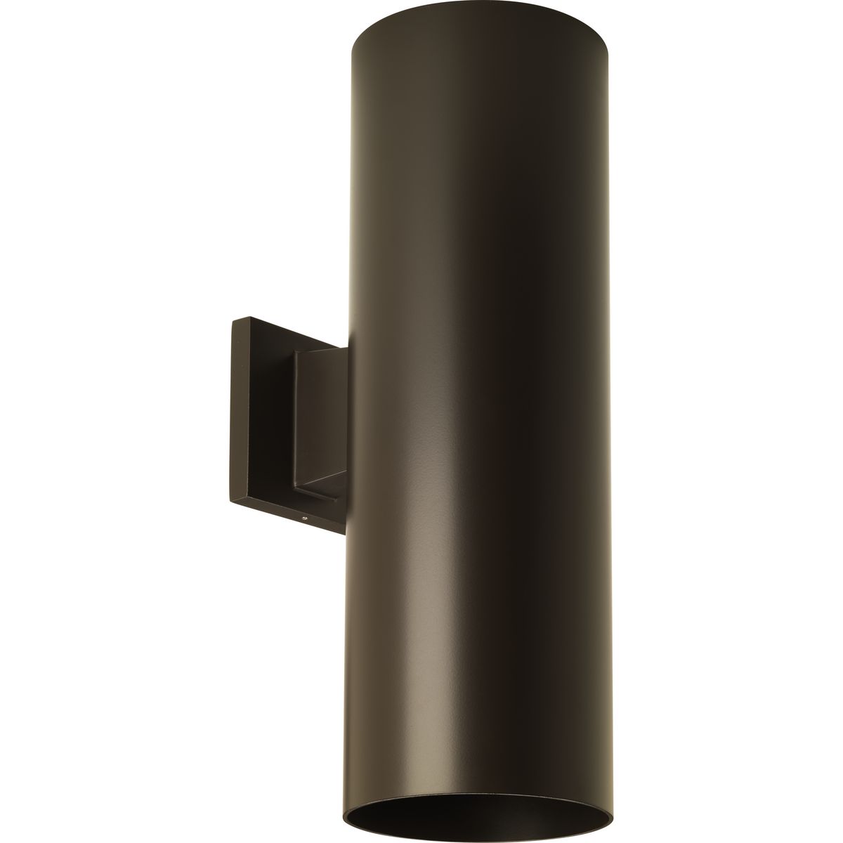 6" LED Outdoor Up/Down Modern Antique Bronze Wall Cylinder with Glass Top Lense - Wet Location Listed - Model P560295-020-30