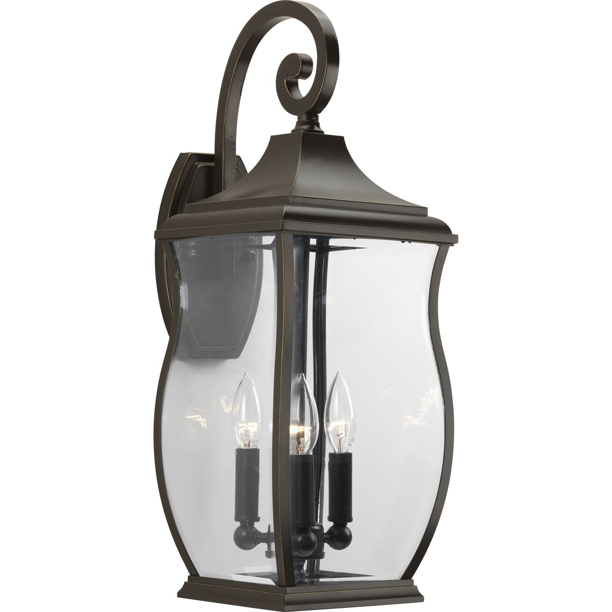 Progress Lighting Outdoor Light - Township Collection Three-Light Large Wall Lantern - Model P5699-108