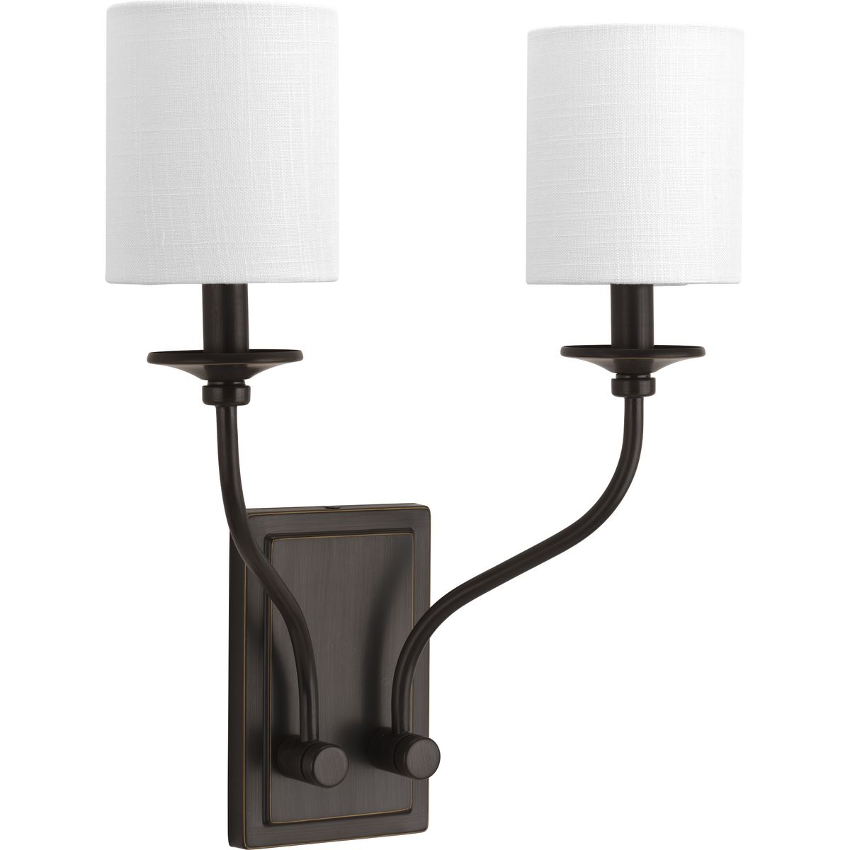 Bonita Collection Antique Bronze Two-Light Wall Sconce - Damp Location Listed