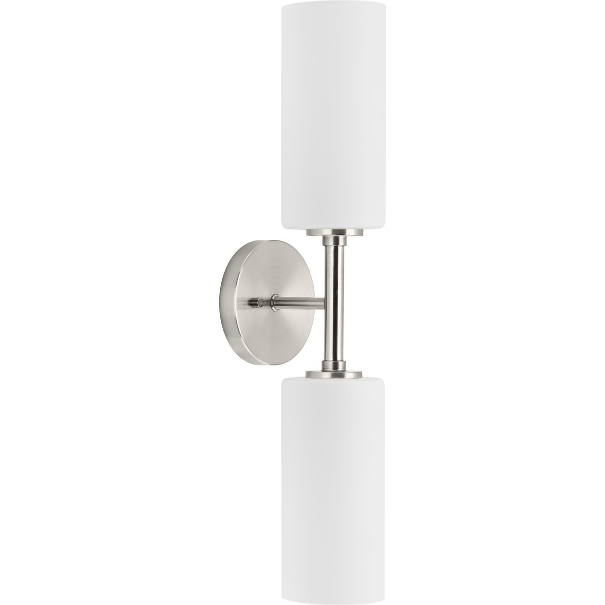 Progress Lighting Wall Bracket Light - Cofield Collection Two-Light Brushed Nickel Transitional Wall Bracket - Model P710116-009