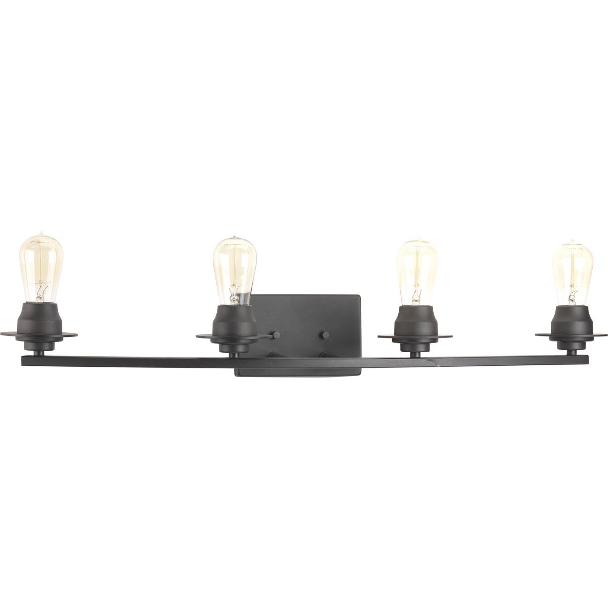 Progress Lighting Bath & Vanity Light - Debut Collection Four-Light Graphite Farmhouse Bath Vanity Light - Model P300011-143