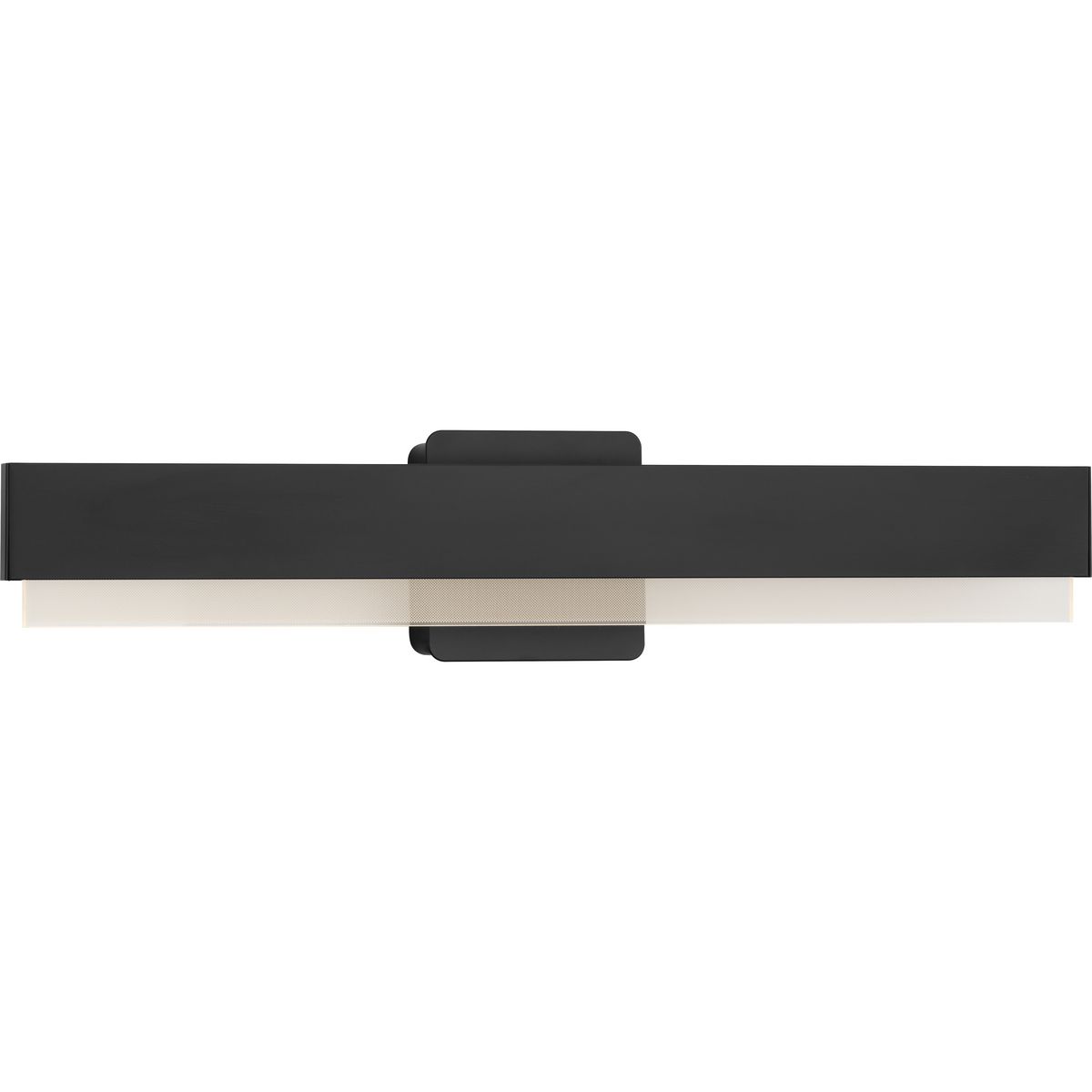 Semblance Collection 24 in. Matte Black Medium Modern 3CCT Integrated LED Linear Vanity Light - Damp Location Listed