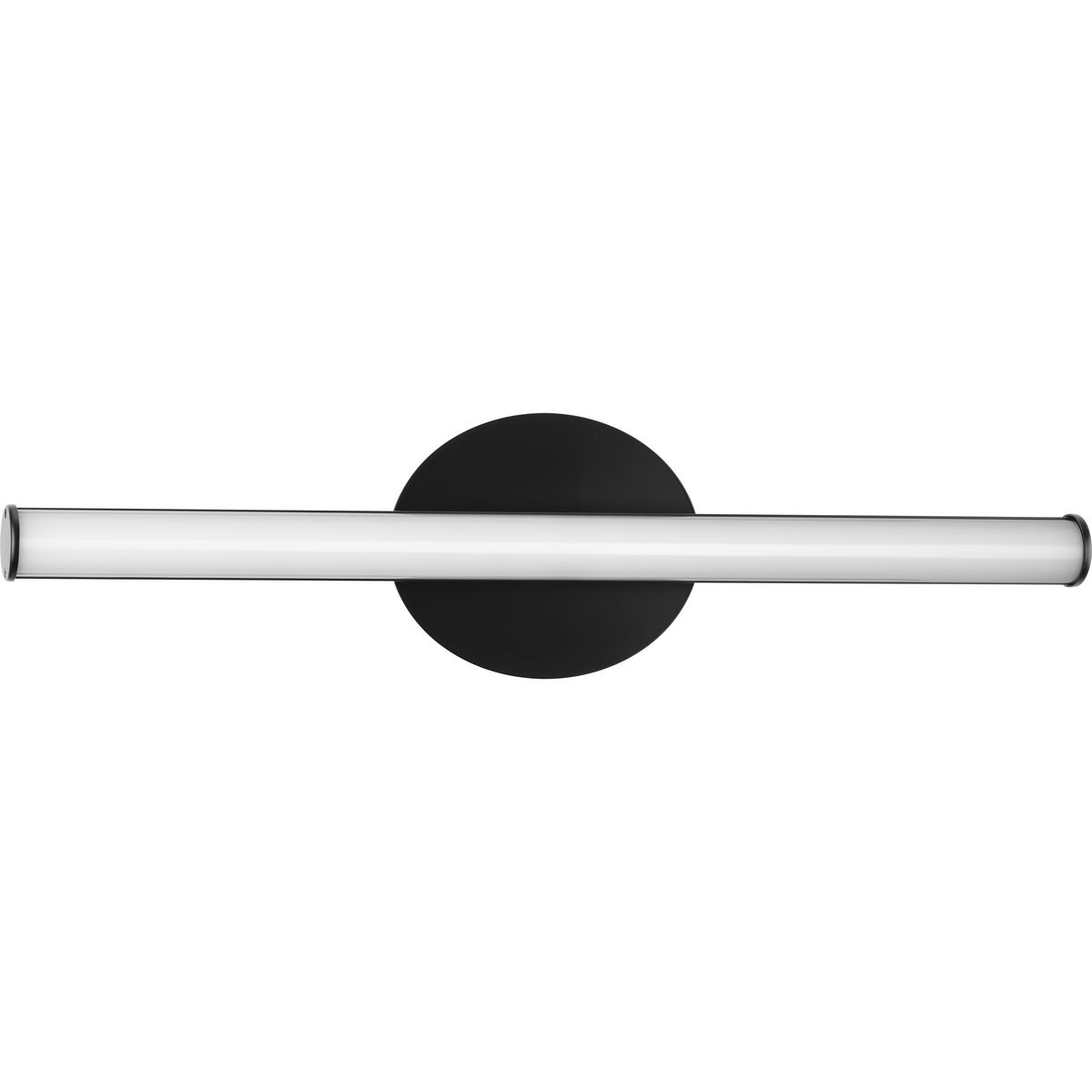 Progress Lighting Bath & Vanity Light - Phase 3 Collection 24 in. Matte Black Medium Modern 3CCT Integrated LED Linear Vanity Light - Model P300411-31M-CS