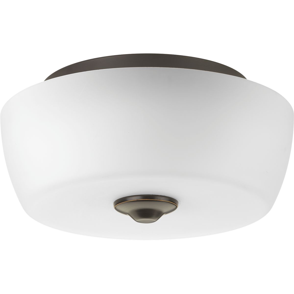 Progress Lighting Close-to-Ceiling Light - Leap Collection Two-Light 14" Flush Mount - Model P350061-020