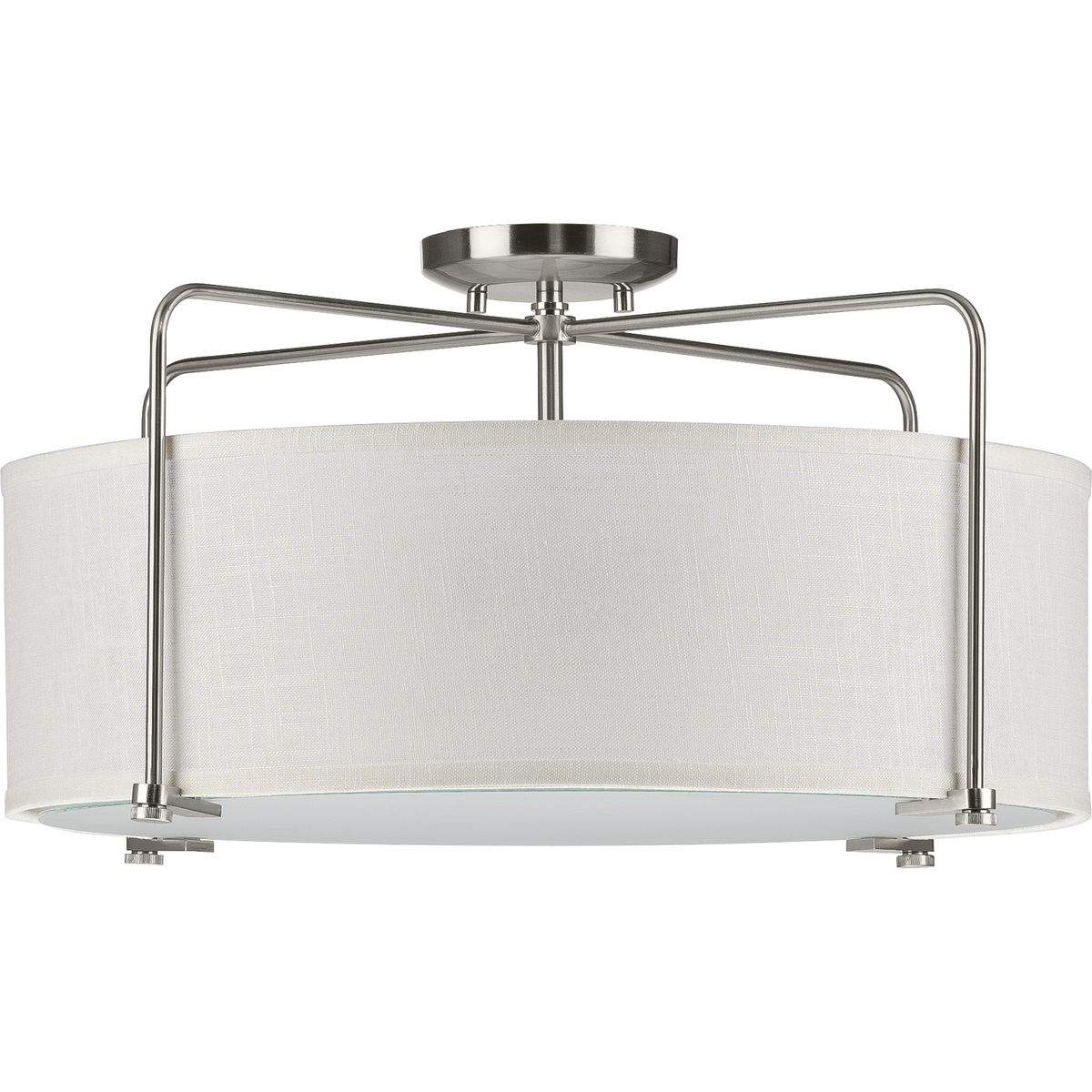 Kempsey Collection Three-Light Semi-Flush Convertible - Dry Location Listed