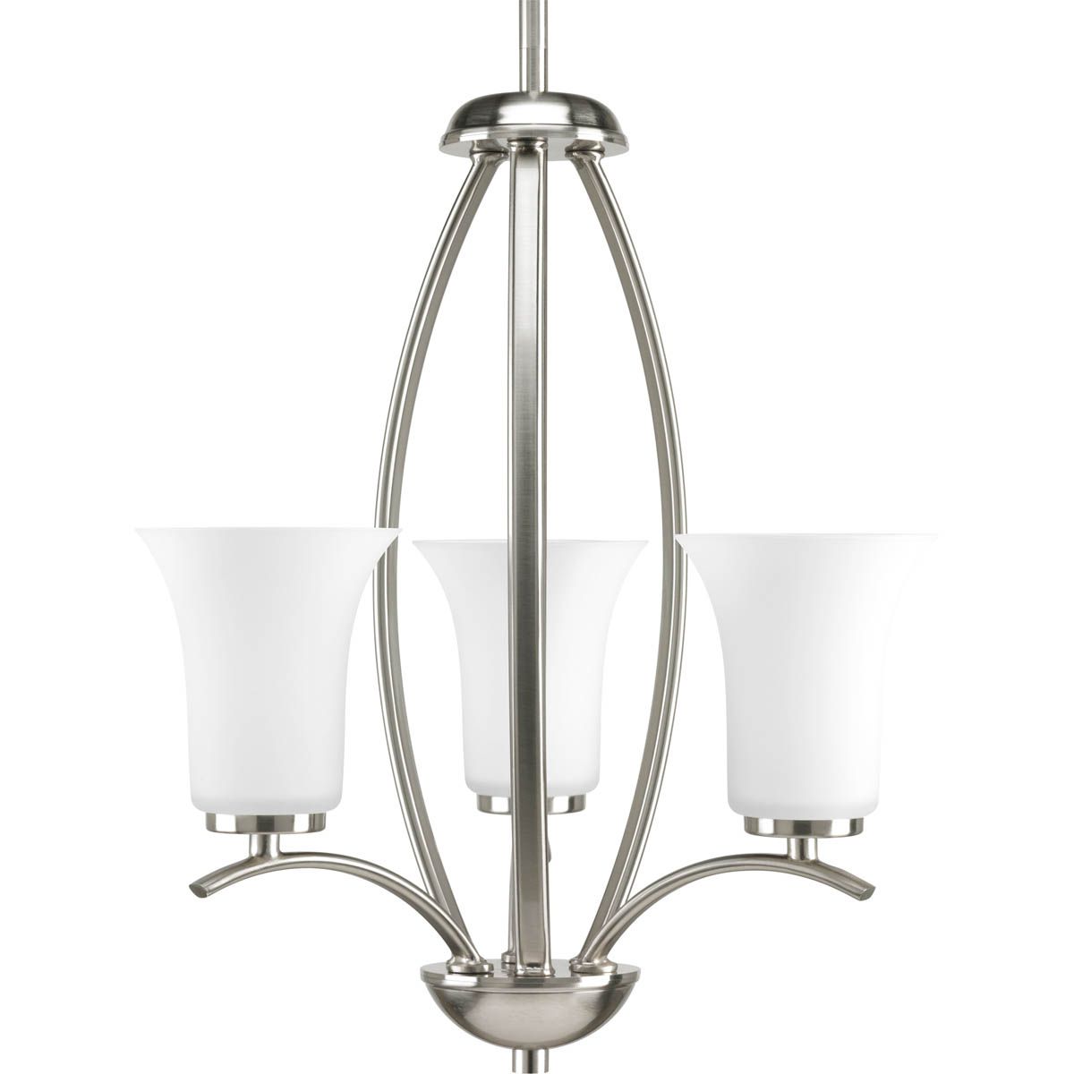 Progress Lighting Hall & Foyer Light - Joy Collection Three-Light Foyer Chandelier - Model P3587-09