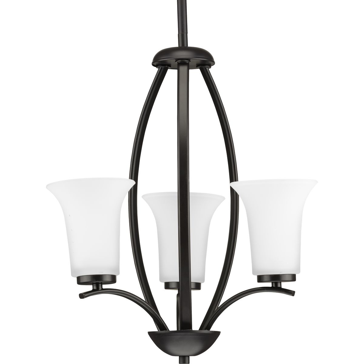 Progress Lighting Hall & Foyer Light - Joy Collection Three-Light Hall & Foyer Chandelier - Model P3587-20W