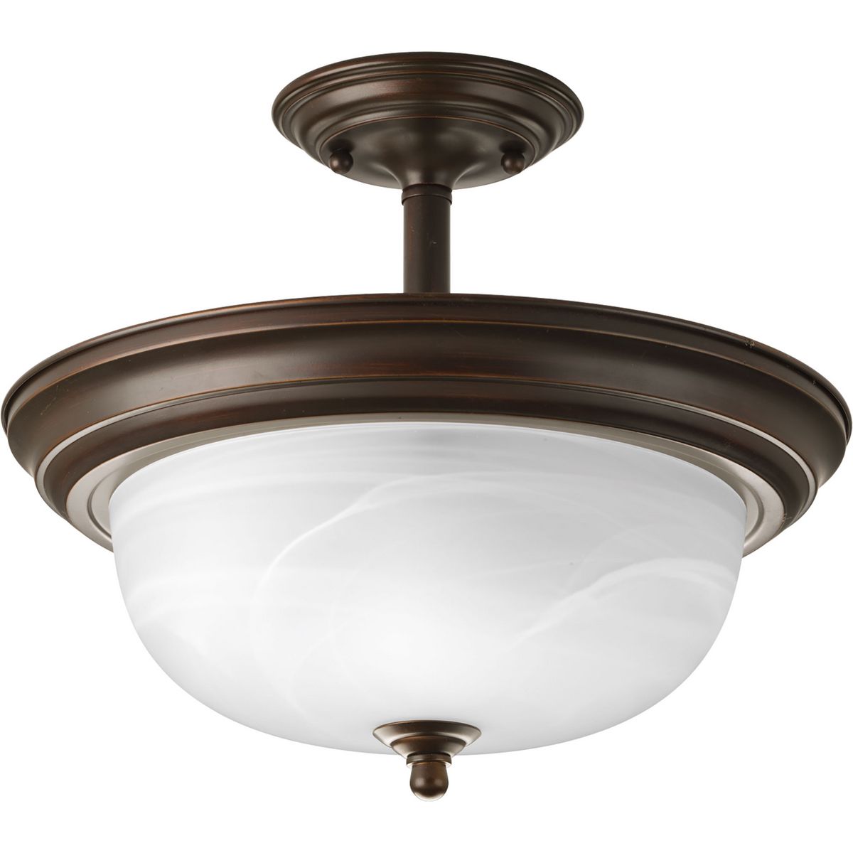 Progress Lighting Outdoor Light - Pembroke Collection One-Light 18.5" Matte Black Coastal Outdoor Pendant with Mocha Rattan Accents and Seeded Glass Shade - Model P550126-31M