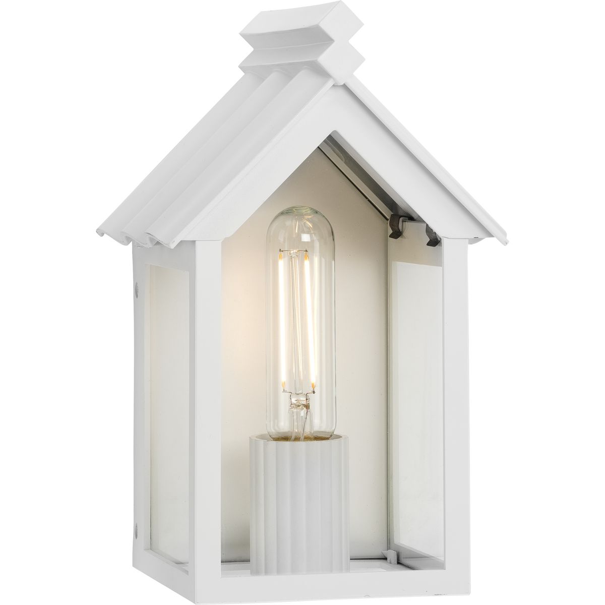 Progress Lighting Outdoor Light - Progress Lighting Dunemere Shelter White Outdoor Wall Lantern with DURASHIELD - Model P560302-192