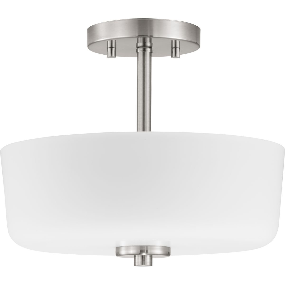 Progress Lighting Close-to-Ceiling Light - Tobin Collection Two-Light 12-1/4" Semi-Flush Convertible - Model P350137-009