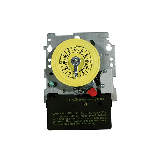 Mechanical Time Switch Mechanism 208-277 V DPST w/SPDT Heater Cutoff Switch