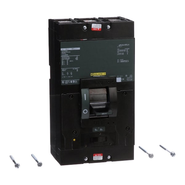 Molded Case Circuit Breaker, LHL Series 400A, 3 Pole, 600V AC - LHL36400