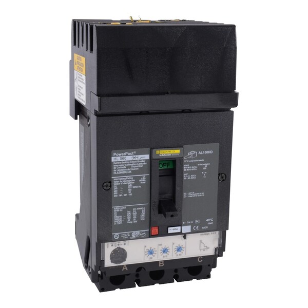 Circuit Breaker, 60A, 3 Pole, 690V AC - HDA36060U44X