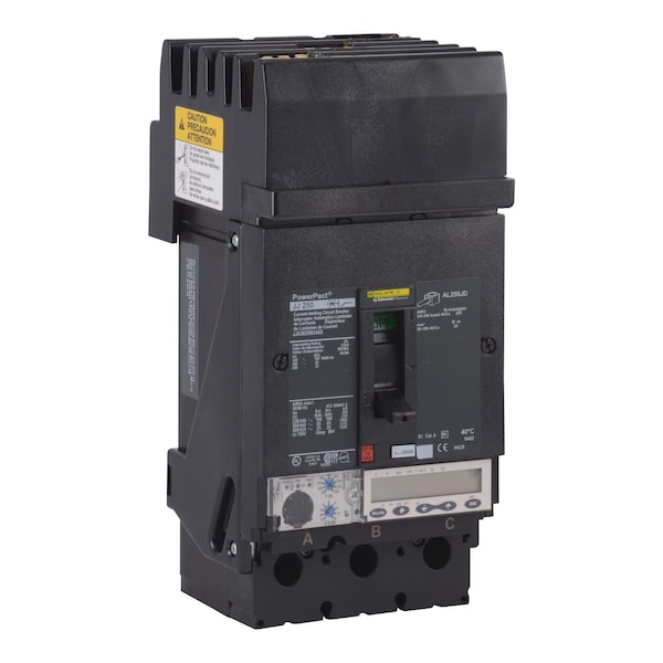 Circuit Breaker, 250A, 3 Pole, 600V AC - JJA36250U44X