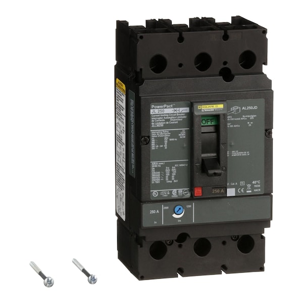 Circuit Breaker, 250A, 3 Pole, 600V AC - JLL36250