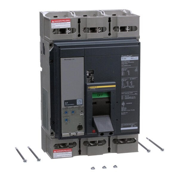 Molded Case Circuit Breaker, 600A, 3 Pole, 600V AC - PGL36060CU31A