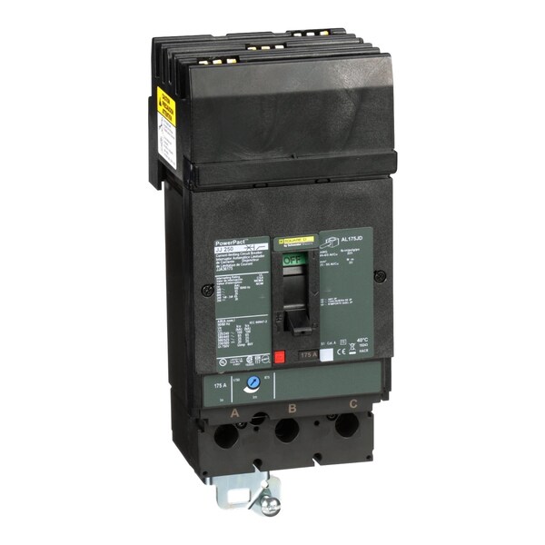 Molded Case Circuit Breaker, JJ Series 175A, 3 Pole, 600V AC - JJA36175