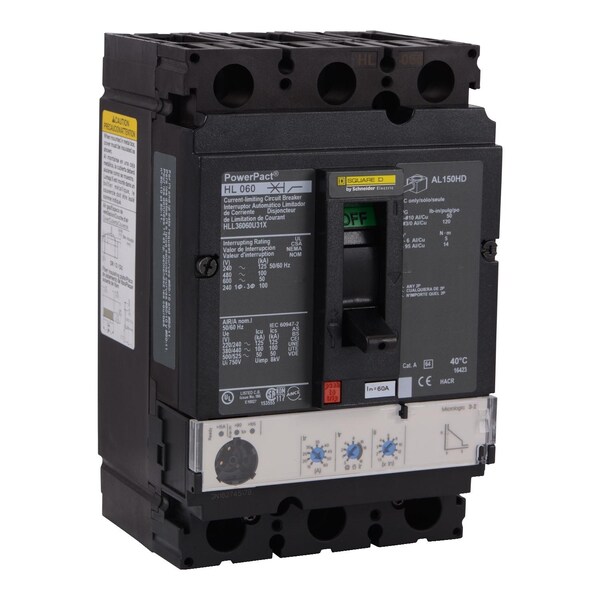 Circuit Breaker, 100A, 3 Pole, 690V AC - HLL36100U31X