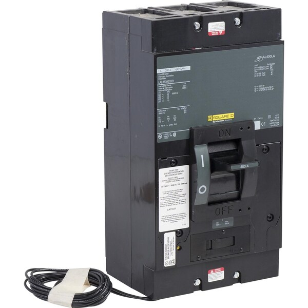 Molded Case Circuit Breaker, LAL Series 300A, 3 Pole, 600V AC - LAL363001021