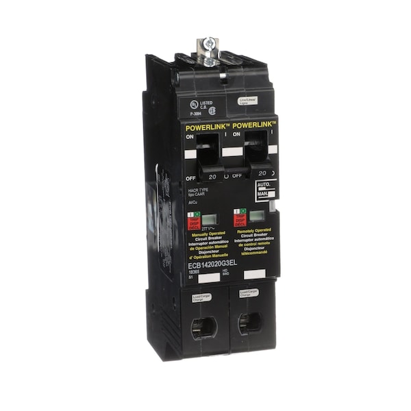 Molded Case Circuit Breaker, ECB-G3 Series 20A, 1 Pole, 480Y/277V AC - ECB142020G3EL