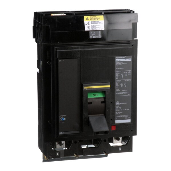 Molded Case Circuit Breaker, 800A, 3 Pole, 600V AC - MGA268002