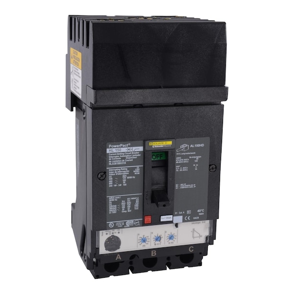 Circuit Breaker, 150A, 3 Pole, 690V AC - HLA36150U31X