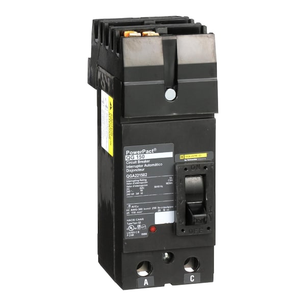 Molded Case Circuit Breaker, 150A, 2 Pole, 240V AC - QGA221502