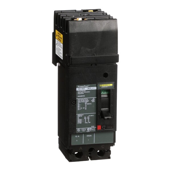 Circuit Breaker, 15A, 2 Pole, 690V AC - HDA260152