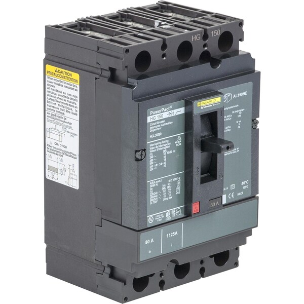 Circuit Breaker, 150A, 3 Pole, 690V AC - HGL36150C