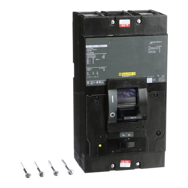 Molded Case Circuit Breaker, LHL Series 400A, 3 Pole, 600V AC - LHL26400