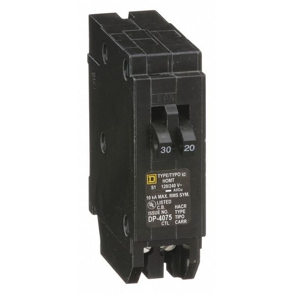 Miniature Circuit Breaker, HOM Series 30A, 1 Pole, 120/240V AC - HOMT3020