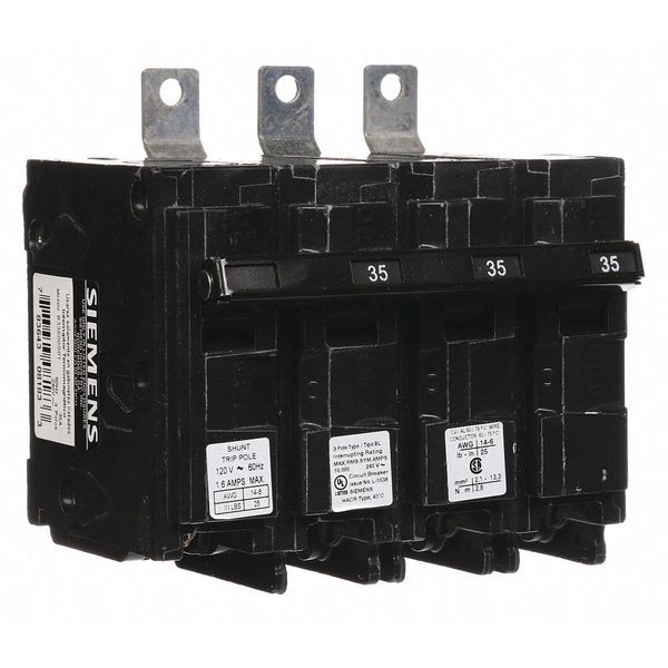 Miniature Circuit Breaker, BL Series 35A, 3 Pole, 120/240V AC - B33500S01