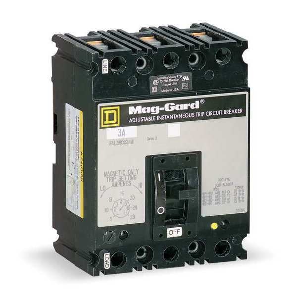 Molded Case Circuit Breaker, LAL Series 400A, 3 Pole, 600V AC - LAL3640036M