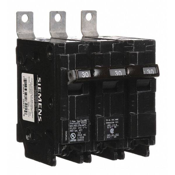 Miniature Circuit Breaker, BL Series 30A, 3 Pole, 240V AC - B330HH