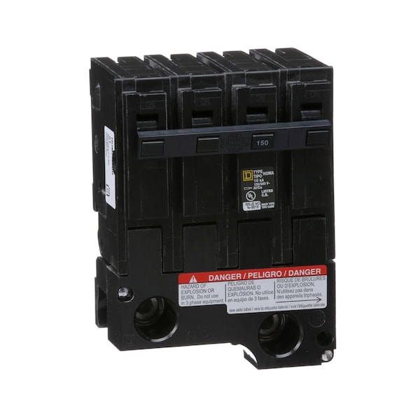 Miniature Circuit Breaker, 150A, 4 Pole, 120/240V AC