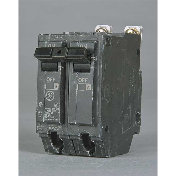 Miniature Circuit Breaker, THQB Series 60A, 2 Pole, 120/240V AC