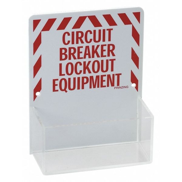 Lockout Board, Unfilled, Red/White