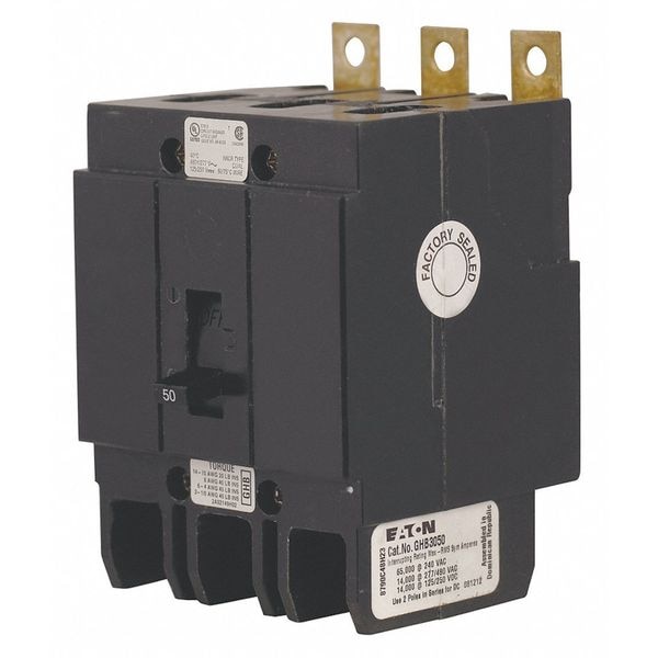 Miniature Circuit Breaker, GHB Series 30A, 3 Pole, 277/480V AC