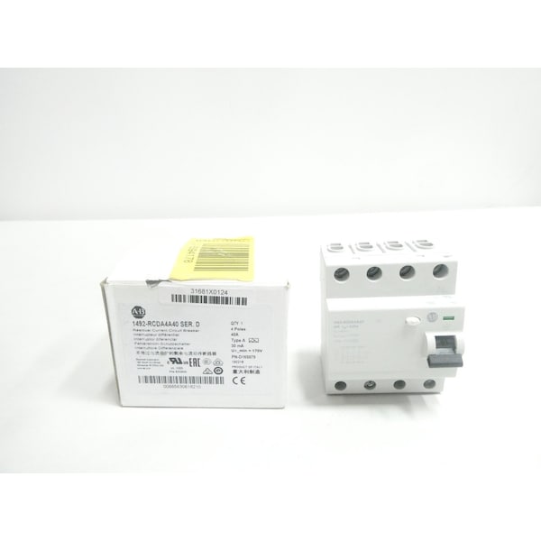 4P 40A AMP 170V-AC MINIATURE CIRCUIT BREAKER