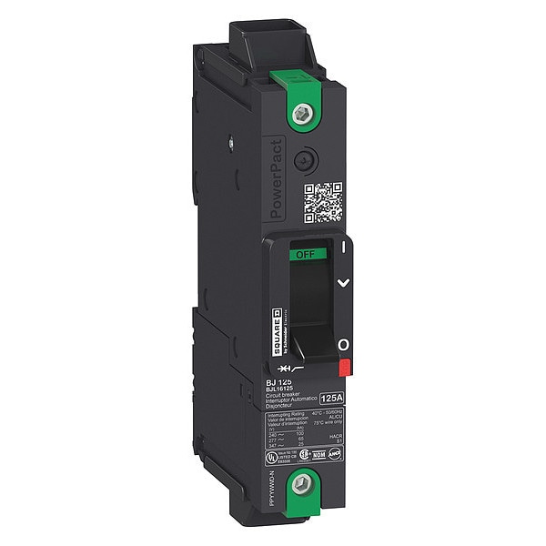 Molded Case Circuit Breaker, BDL Series 110A, 1 Pole, 240V AC