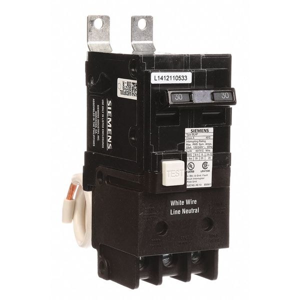 Miniature Circuit Breaker, BFH Series 30A, 2 Pole, 120/240V AC