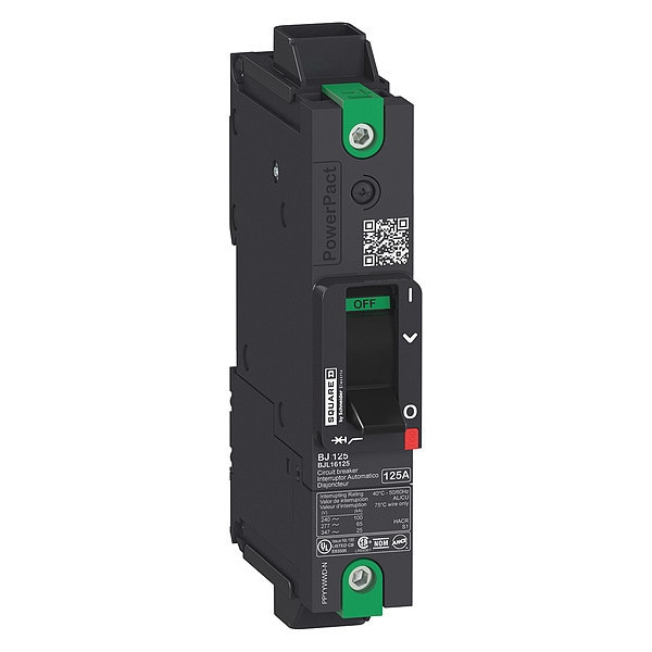 Molded Case Circuit Breaker, BJL Series 30A, 1 Pole, 240V AC, B Curve