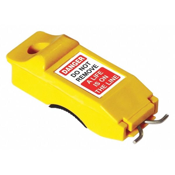 Miniature Circuit Breaker Lockout, Yellow