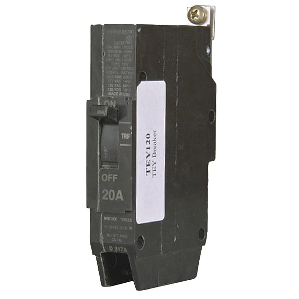 Molded Case Circuit Breaker, TEY Series 30A, 1 Pole, 277V AC